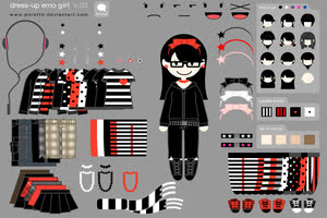 Little Emo Girl Dress Up