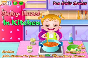 Baby Hazel In Kitchen
