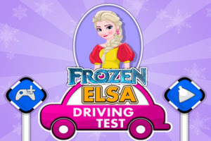 Frozen Elsa Driving Test