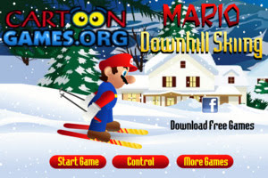 Mario Downhill Skiing