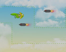 Super Appleman Through Clouds