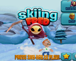 Skiing Fred