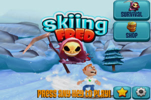 Skiing Fred
